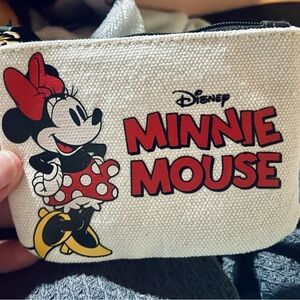 Disney Primark Minnie Mouse Canvas Wallet Coin Purse NWT